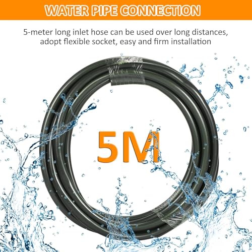 Image of 48Vf Cordless Portable Wireless Pressure Washer Gun High Pressure Water Gun for Car Wash Bike Washing Cleaning | Adjustable Nozzle and 5M Hose Pipe (Double Battery) (Yellow)