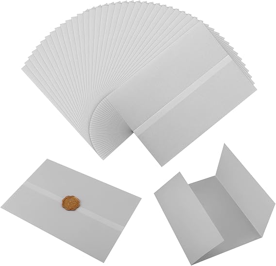 100pcs Vellum Paper for Invitations, 5x7inch PreFolded Translucent
