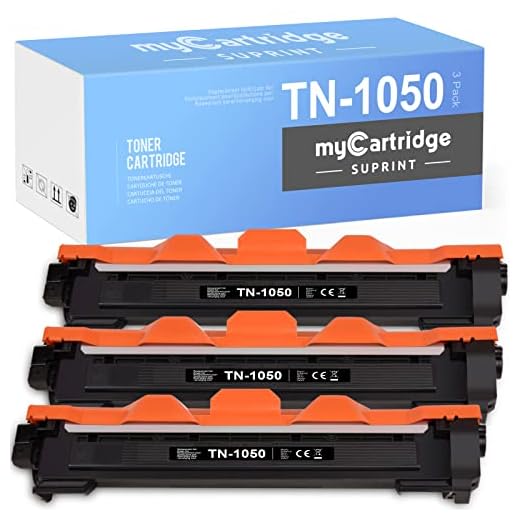 3 myCartridge SUPRINT kompatibel TN-1050 svart toner ersättning för Brother TN-1050 för Brother DCP-1510 DCP-1610W DCP-1612W HL-1110 HL-1112 DCP-1512 HL-1210W HL-1212W MFC-1910W MFC-1810
