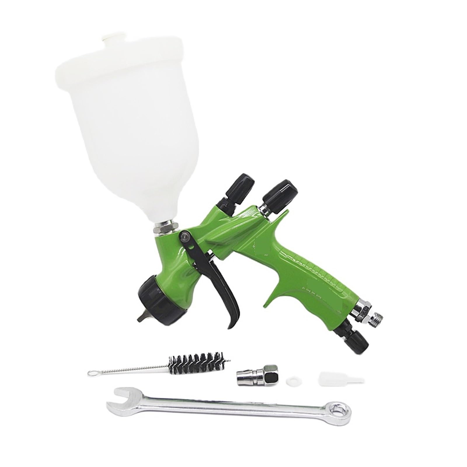 Pistolet natryskowy, Pistolet Natryskowy 1,3 Mm Ze Zbiornikiem Farby 600CC Do Malowania Wykresu Samochodowego Naprawa Pistoletu Natryskowego Narzędzia Pneumatyczne | Green