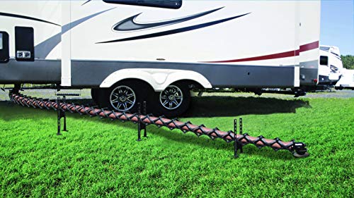 Image of Tflex RV Sewer Hose Support - 15ft - Adjustable Height - High-Grade Plastic - 180 Flexibility