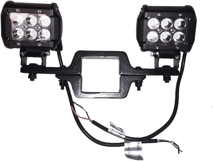 2 LED Backup Lights + Hitch Mount Bracket, Fits 2" Hitch Receiver, Compatible with Humvee M998 H1 Hummer