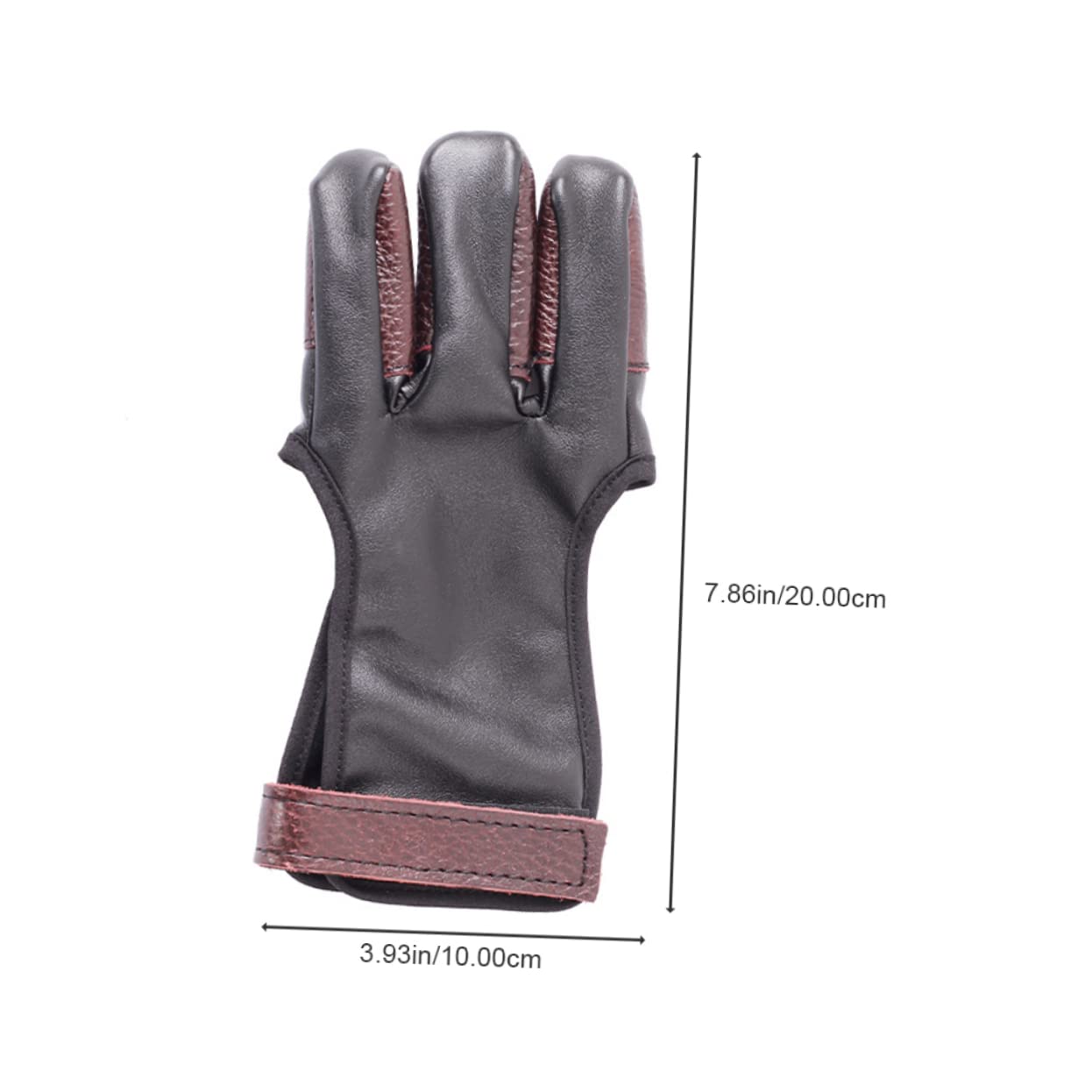 SUPVOX Hunting Accessory Leather Finger Tabs Finger Protectors Handed Cow Leather Guard
