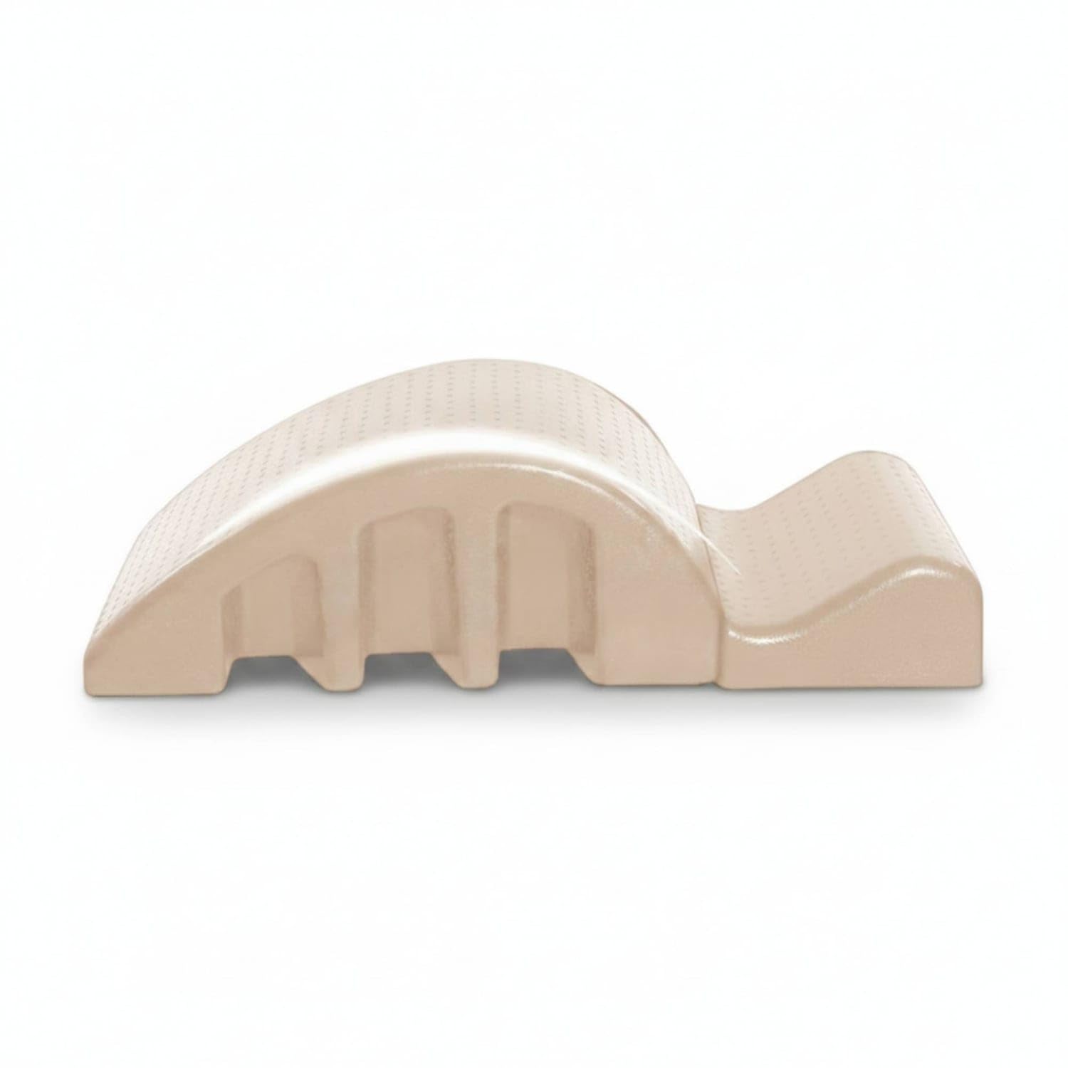 High-Density Pilates Spine Corrector Stepped Base Arch-Shaped Spine Corrector Curved Top Surface Pilates Arch-Shaped Barrel Support Cutouts, Beige High-Density-image-46
