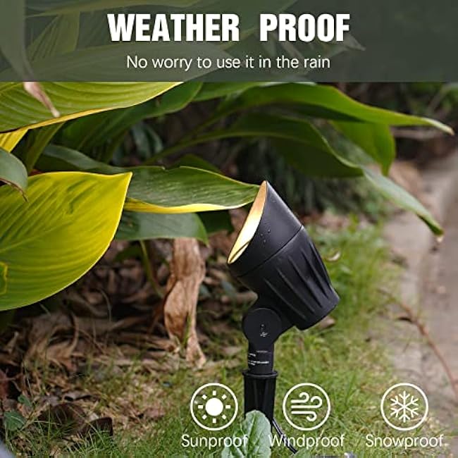 Malibu 8301-9601-01 50 Watt Cast Metal Flood Lights, Black Matte