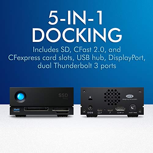 Lacie 1Big Dock 4Tb External Solid State Drive Desktop Ssd – Thunderbolt 3, Firecuda Nvme Ssd Up To 2800 Mb/S For Mac And Pc Desktop, Data Recovery (Sthw4000800) #TOP2