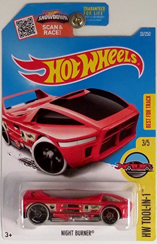 Hot Wheels HW Tool-in-1 3/5 Rojo Night Burner miniatura 1