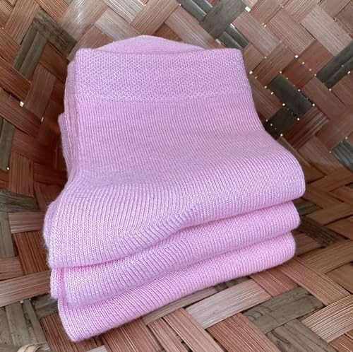 Rambutan Kids (3 Pack) Comfort Seam Plain Color Rayon derived from bamboo School Socks3