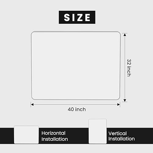 Miniatura 283 de Espejo de baño dorado, 48 x 30 pulgadas, espejo de marco de metal dorado cepillado para pared, espejo rectangular redondeado de tocador de baño