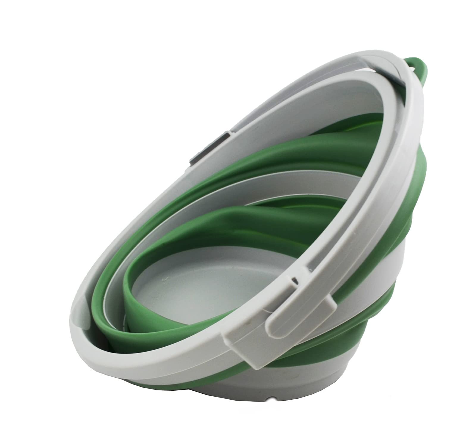 SAMMART 10L Collapsible Fishing Bucket With Locking Lid - Portable, Space Saving Water Pail
