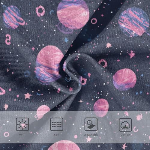 Wusikd Colorful Planets Girls' Underwear Cotton Stars Girls Briefs Soft Toddler Underwears 2T3