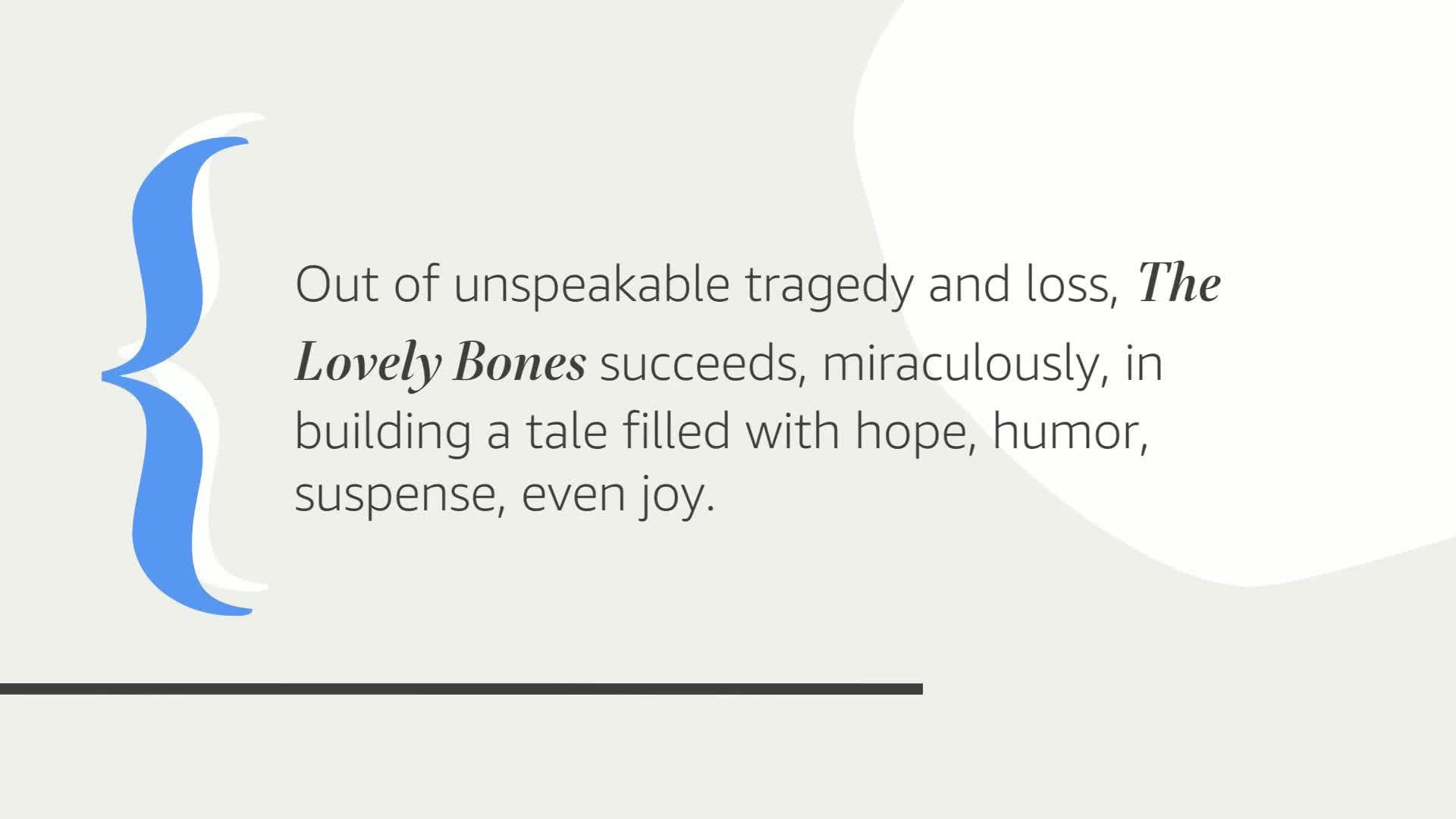 The Lovely Bones [Paperback] Sebold, Alice - PT01