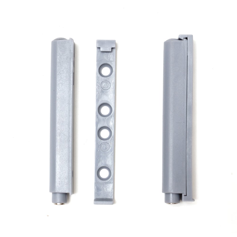 5 x Long Push-to-Open Damper/Buffer Systems for Doors Cupboards and Drawers, Grey - Image 3