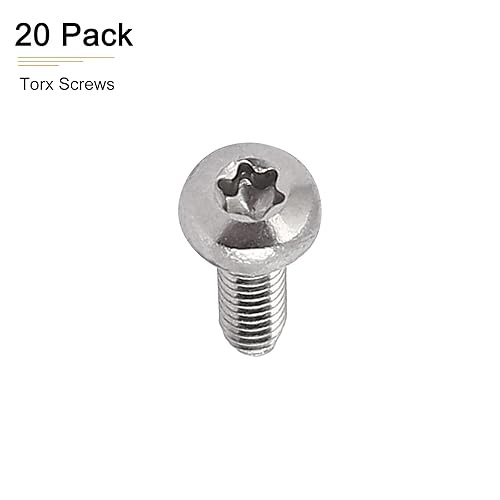 Miniatura 6 de Tornillos Torx de cabeza plana M2x6mm (DXL), paquete de 20, buenos para maquinaria, sujetadores de seguridad Torx de acero inoxidable 304 a prueba