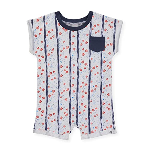 Image of Burt's Bees Baby Baby Boy's Romper Jumpsuit, 100% Organic Cotton One-Piece Coverall