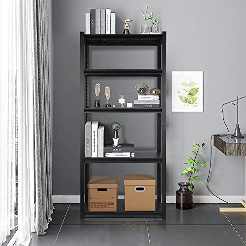 Pachira E-Commerce 72" Garage Shelving Heavy Duty, 5-Tier Metal Storage Shelves Adjustable Kitchen Shelf, Living Room Bookcases, 31.5" W X 16.5" D X 72" H #TOP6