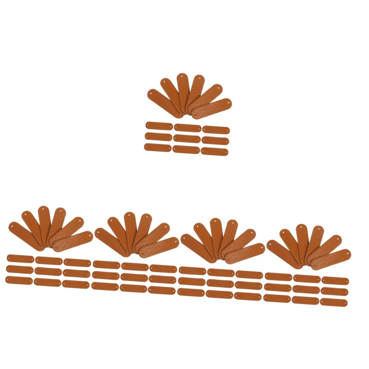 TEHAUX 500piezas Etiquetas De Cuero Pu Handmade Para Ropa y Accesorios De Etiquetas Vacías Para Costura Para Jeans Gorros y Manualidades