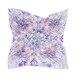 aidingzhi Pashmina-Schal im Boho-Stil, Blumenmuster, violett, quadratisch, Seide, warmer Schal für Damen, für den Abend, Bufanda Para Mujer, Boho-Stil, Blume, Violett, Einheitsgröße