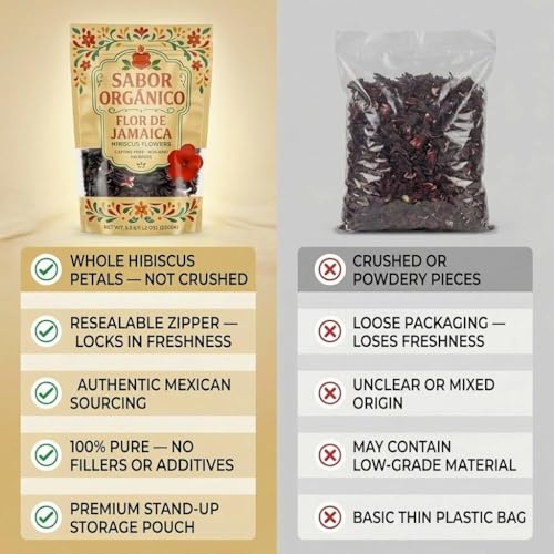 Sabor Orgánico Dried Hibiscus Flowers