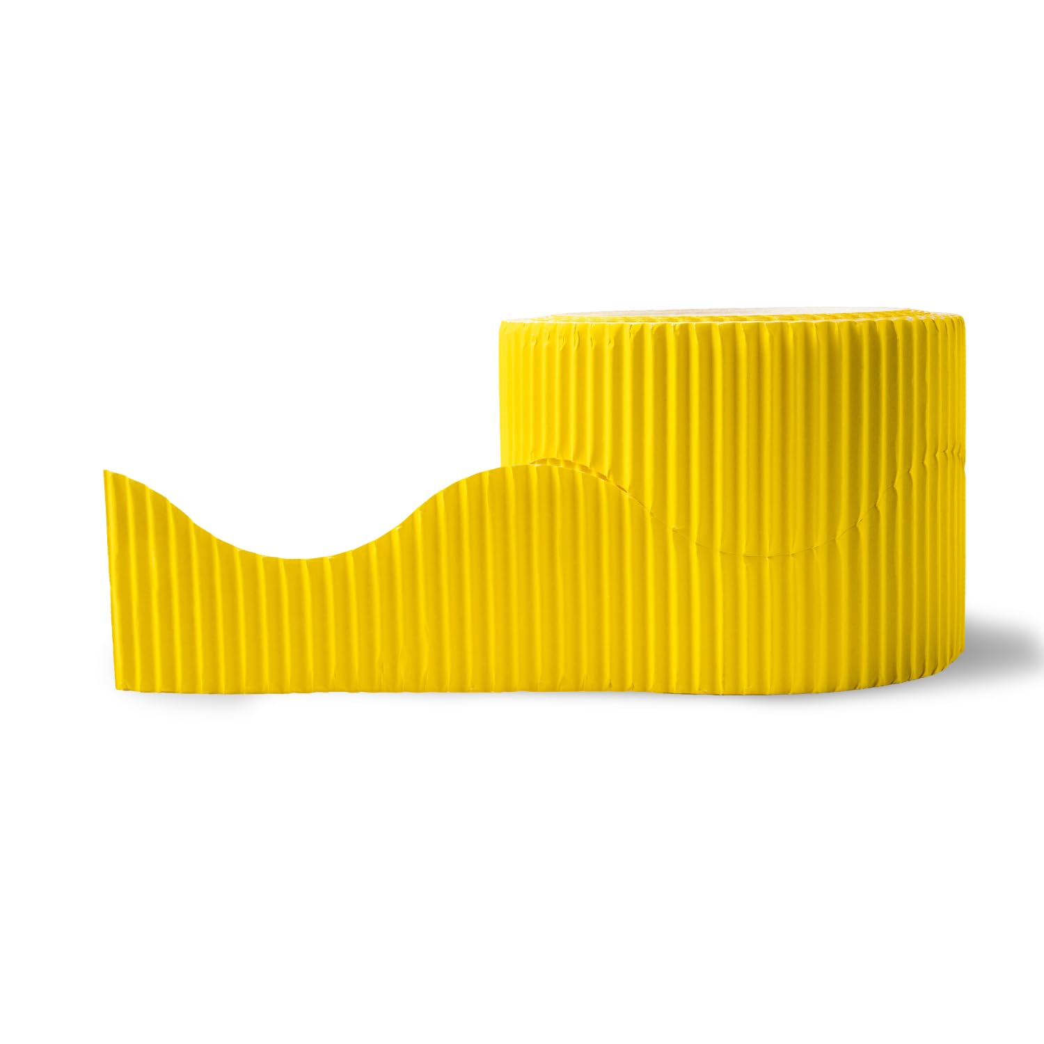 Hawksbill Yellow Border Roll for Classroom Displays 57mm X 7.5m (15m When Split) – Scalloped Acid Free Fade-Resistant Border Roll — image 1