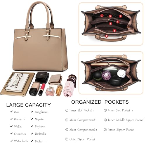 Bolso Satchel de Piel Sintética para Mujer miniatura 5