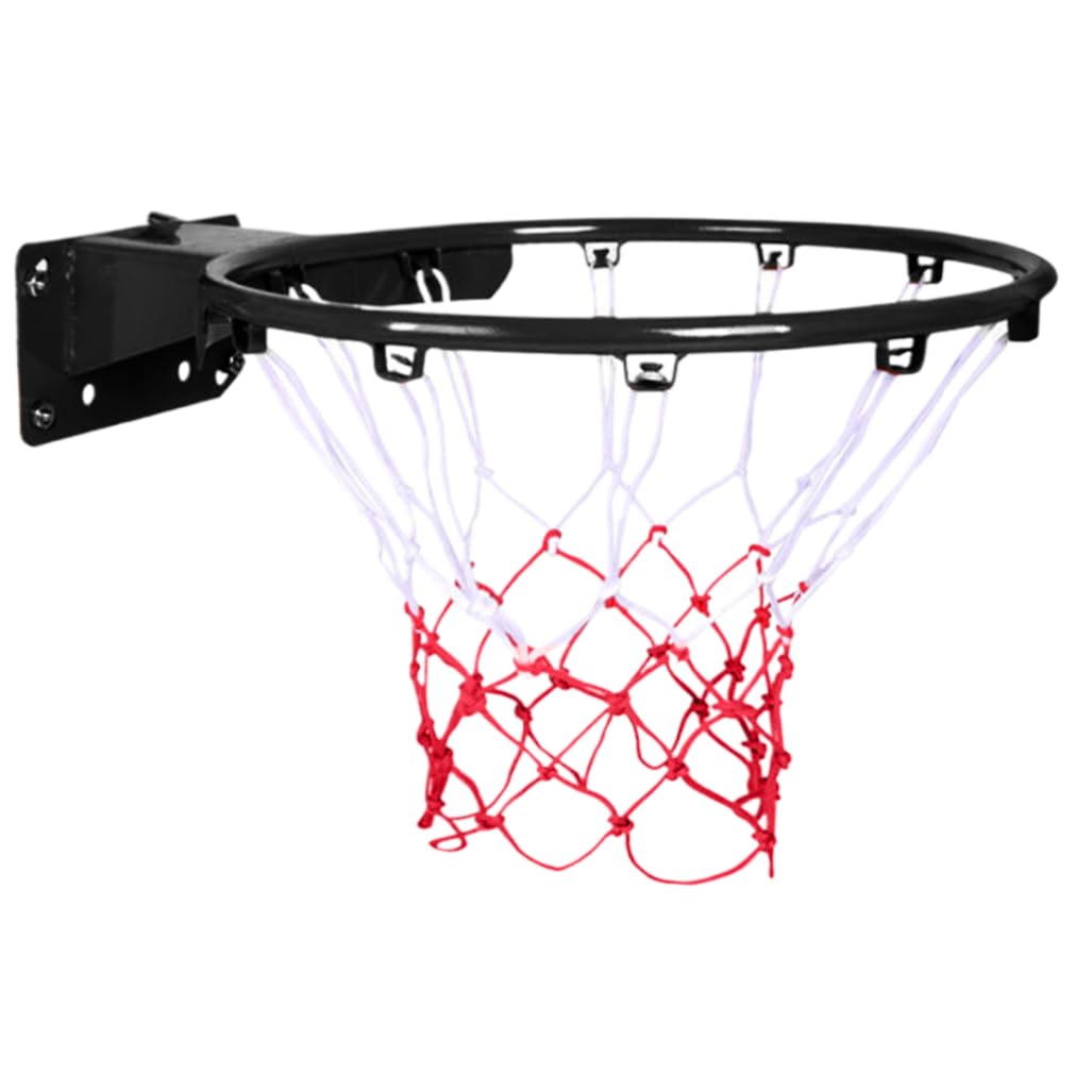 Xoeryoy 14 inch Wall Mounted Basketball Hoop, Adjustable Height Basketball Rim, Shockproof Ring with Spring for Children Indoor Outdoor