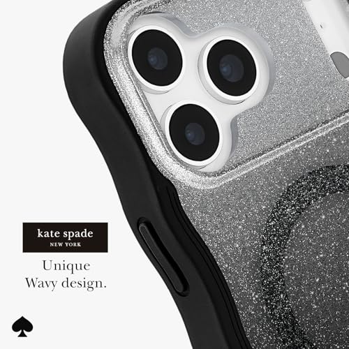 Image of kate spade new york iPhone 17 Pro Max Case - Compatible with MagSafe - Designer Phone Case - Wavy Nightfall