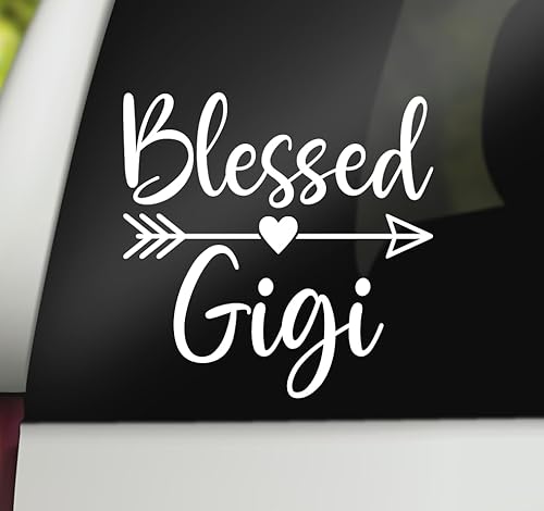 Miniatura 1 de Calcomanía de Bendito Gigi | Calcomanía de vinilo Gigi para automóvil | Adhesivo de vinilo Gigi | Calcomanía de abuela para parachoques de ventana
