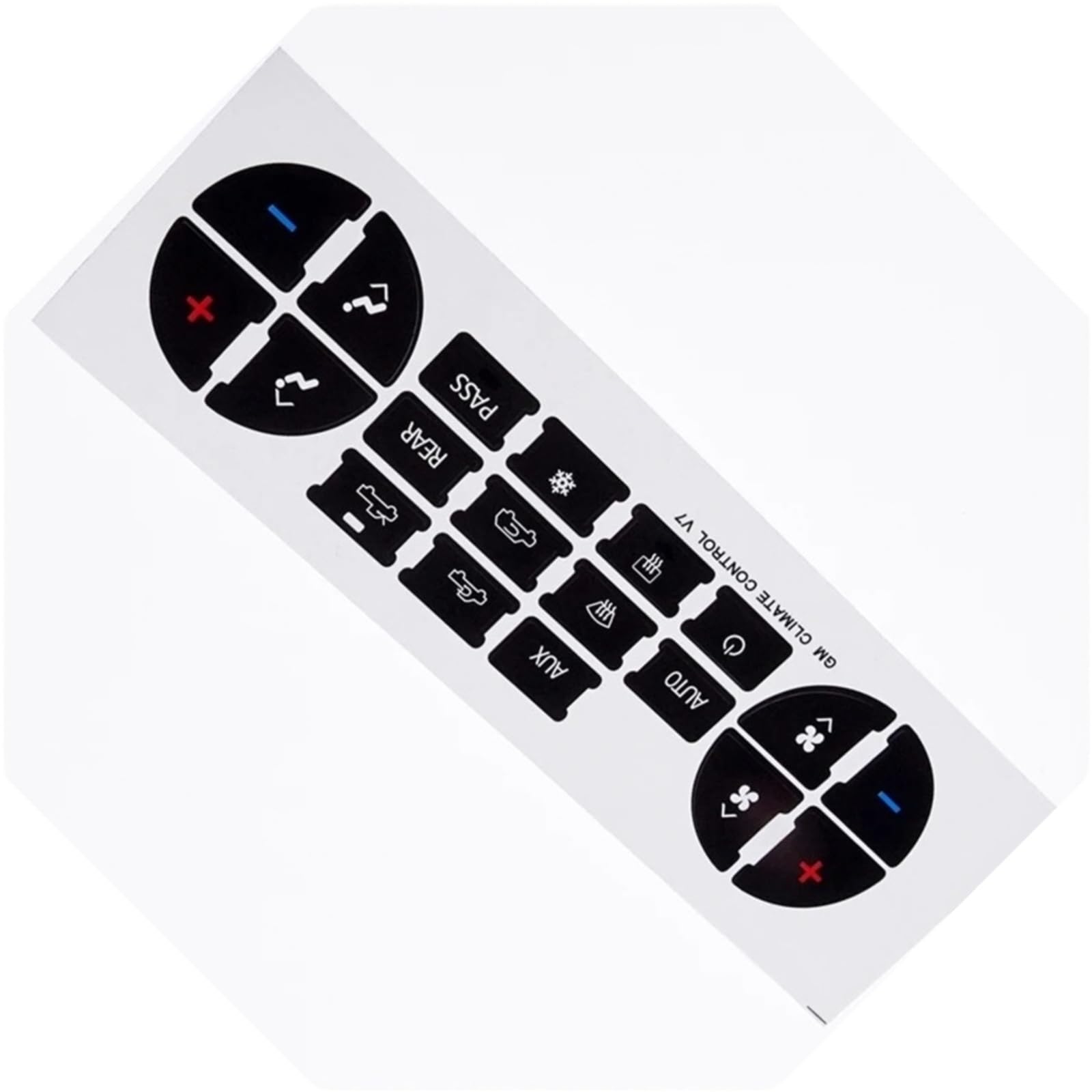 Car Interior Button Sticker Compatible with Chevrolet for Suburban 2007-2014 for Traverse 2009-2013 Car AC Central Control Panel Button Decor Decal Interior Stickers