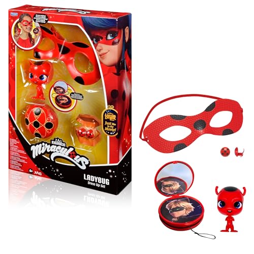 Miraculous: Tales Of Ladybug And Cat Noir Ladybug Role Play Set New Costume Kids Fancy Dress Set Mask And Accessories Superhero Costumes For Girls And Boys