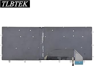 TLBTEK Backlight Laptop Keyboard Replacement Compatible with Dell XPS 15 7558 7568 7590 15-9000 9550 P56F 9560 9570 N7547 N7548,Inspiron 15 7558 7568 P55F Laptop