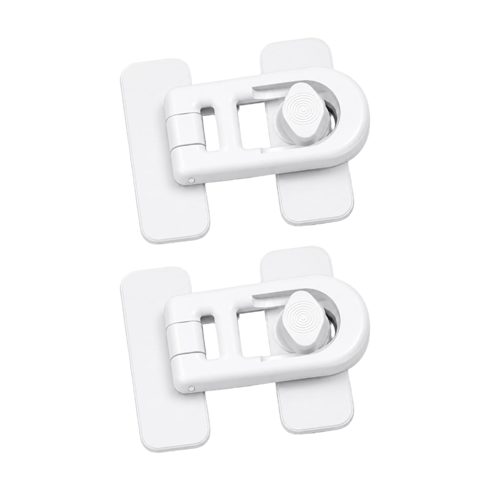 QIHAWN 2Pcs Pet Proof Toilet Lid Lock, Adhesive No Drill Latch for Bathroom