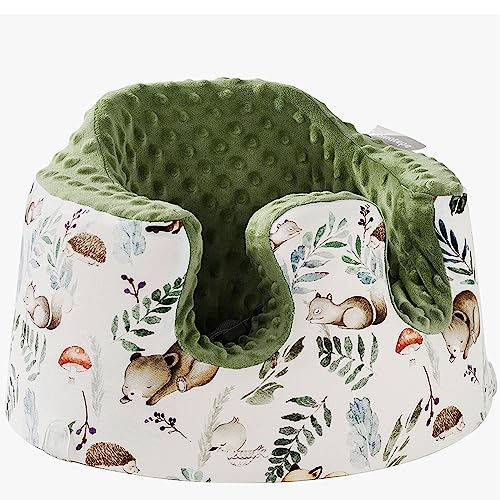 Image of Mamatepe Seat Cover Compatible with Bumbo Seat,Breathable Baby Bumbo Seat Cover,Soft Bumbo Floor Seat Cover for Baby Girl Boy,Only Compatible with Bumbo Seat (Forest)