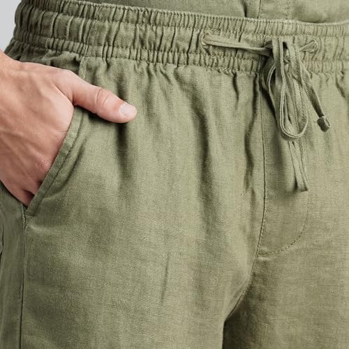Image of ROOKIES 100% Linen Slim Fit Pant - Timeless Style & Comfort