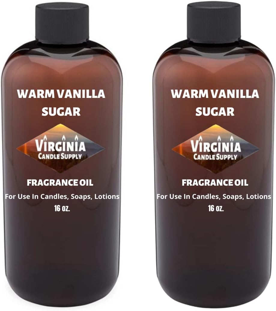Warm Vanilla Sugar Fragrance Oil (32 oz Bottle) for Candle Making, Soap Making, Tart Making, Room Sprays, Lotions, Car Fresheners, Slime, Bath Bombs, Warmers…