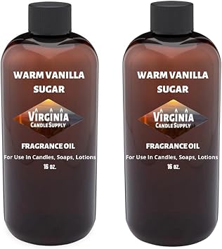 Warm Vanilla Sugar Fragrance Oil 32 oz Bottle for Candle Making, Soap Making, Tart Making, Room Sprays, Lotions, Car Fresheners, Slime, Bath Bombs, Warmers...