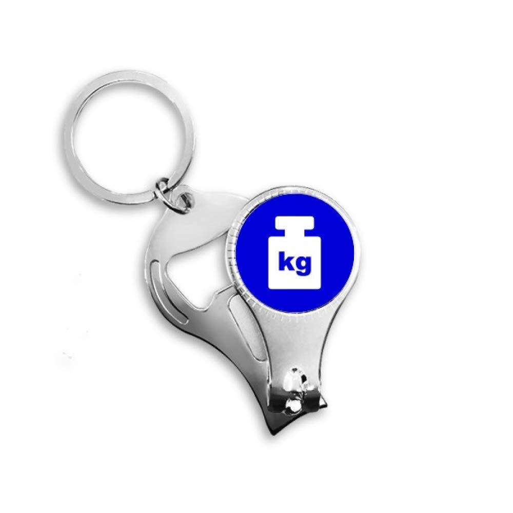 Porte-clé carré bleu signalétique avec marqueur de sécurité pour clés d'accès