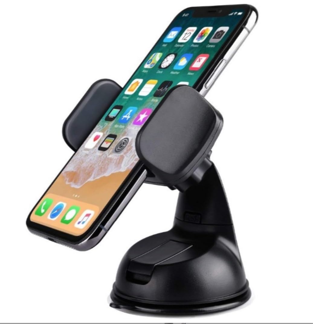 uchwyt samochodowy do telefonu, Universal Car Regulowana nawigacja 360 stopni Mobilny klips w samochodzie Składany do samochodu(Rosso)
