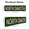 LINStore North Dakota Sign, America State Name Vintage Metal Tin Sign, Wall Decor for Office/Home/Classroom - Best Decor Gift Ideas for Women Men Friends 4x16 Inches #1