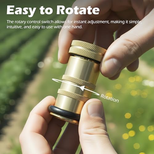 Image of 1.5 inch NH /NST Fire Hose Nozzle, Brass Fire Equipment Spray Jet Fog Nozzle, Max. 100psi