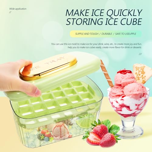 Molde para cubitos de hielo con botón de liberación miniatura 4