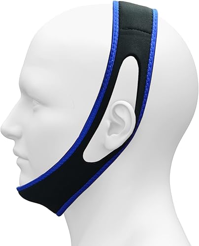 Correa de barbilla antironquidos (mejorada 2022), dispositivos de solución de ronquidos, deja de ronquidos para un buen sueño, 1 correa de barbilla