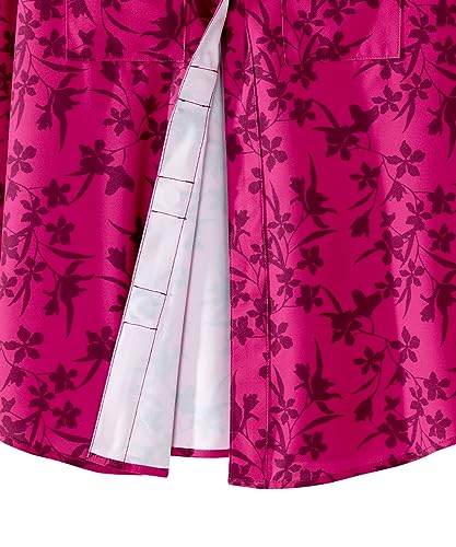 Image of Silverts Women's Adaptive Magnetic Closure Top Assisted Dressing Arthritis Clothing Easy Wear Button Shirt