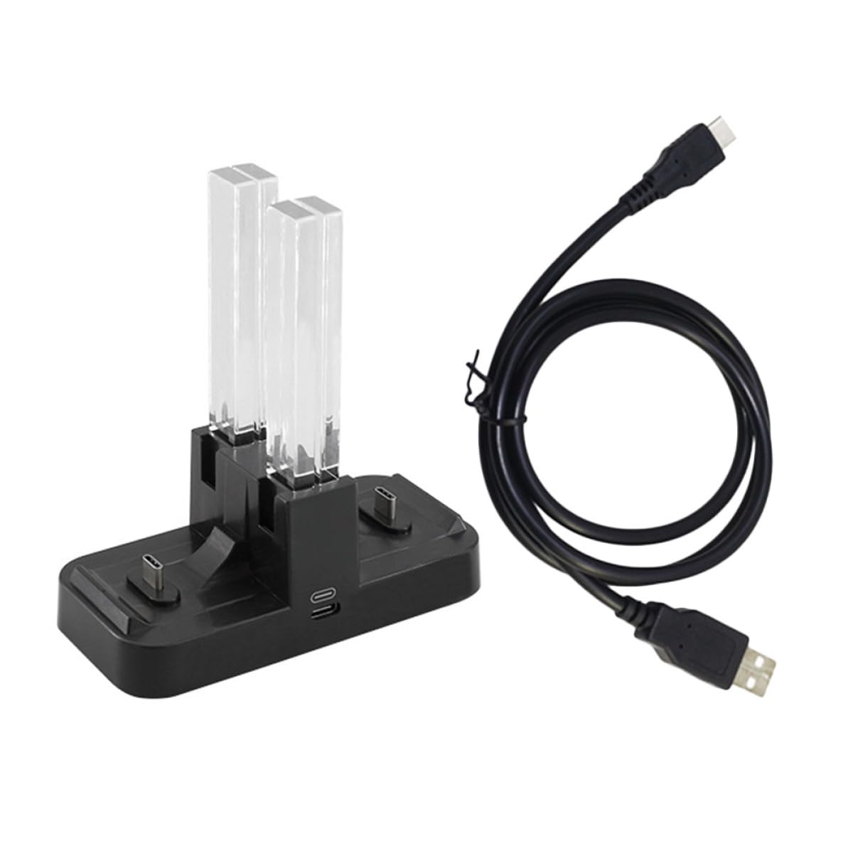 Base de carga Switch Pro estación rápida de escritorio de 4 ranuras para gamepad 8