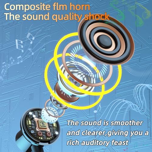 Image of Kinobo Neckband Bluetooth Headphones, 6.0 Bluetooth 100 Hours Playtime,IPX7 Sports Waterproof Earbuds with Microphone Noise Cancelling with HiFi Speakers Multiple Switchable Sound Modes