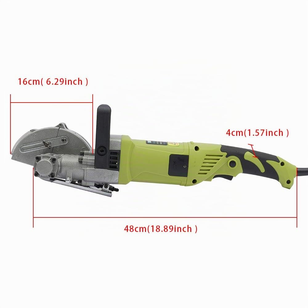 4800 W Scanalatrice a muro 6500 RPM Angolo di scanalatura: 360°, profondità e larghezza della scanalatura regolabili con 5 lame per cantieri