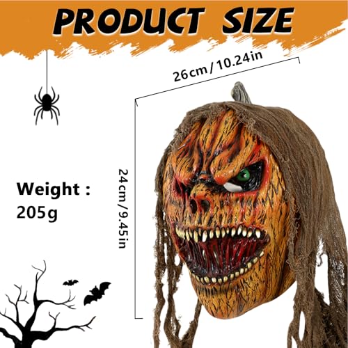 Costume de citrouille effrayant avec accessoires de cosplay de qualité - 6