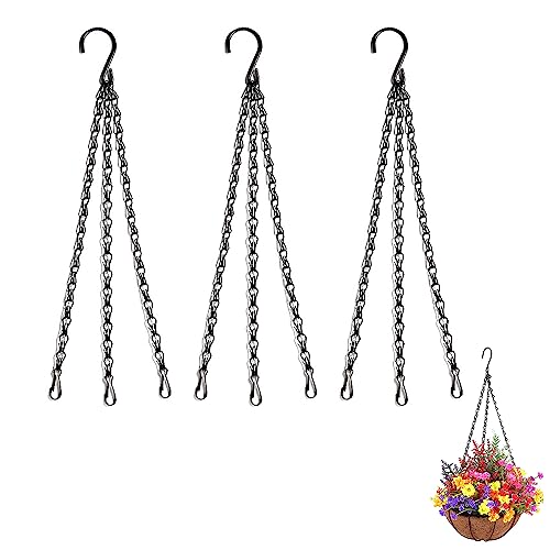 PCTC 3 Pack 18 inch Hanging Basket Chain,Hanging Plant Holder