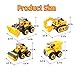 YIDESTARS Play Construction Sand Kit,2.2lbs Magic Sand W/4 Large Take Apart Construction Trucks,1 Sandbox,8 Worker Figures and Road Signs,8 Molds,Toys for 2-8 Years Old Boys Girls
