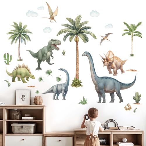Vinilos decorativos dinosaurio grande para pared miniatura 2